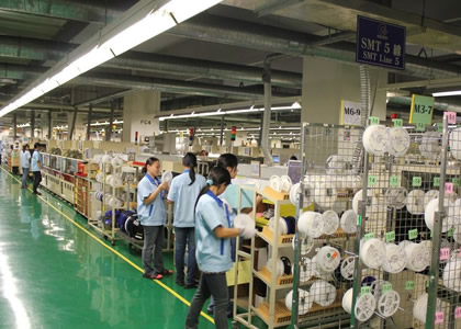 公司生產(chǎn)車間-忙碌中的員工