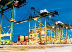 今年前4月江陰港累計(jì)完成貨物吞吐量7281萬噸